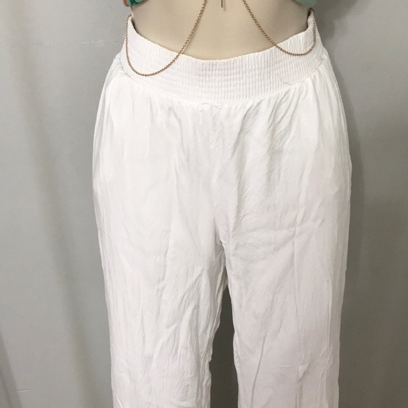 White Wide leg pants - Picture 3 of 7